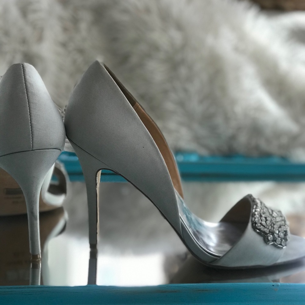Badgley Mischka beaded heels